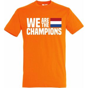 T-shirt kinderen We Are The Champions | Oranje Shirt | Koningsdag Kleding Kinderen | Oranje | maat 92