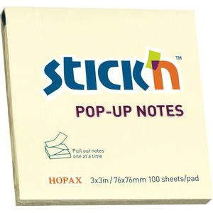 Stick'n z-notes - 76x76mm, pastel geel, 100 sticky notes navullingen