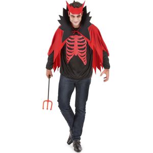 Halloween outfit Rode Duivel voor heren - Verkleedkleding - Large