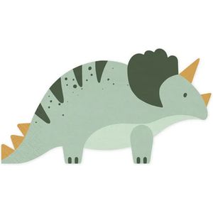 Partydeco - Servetten Triceratops 18 x 10 cm (12 stuks)