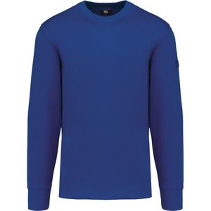 Sweatshirt Heren XXL WK. Designed To Work Ronde hals Lange mouw Royal Blue 80% Katoen, 20% Polyester