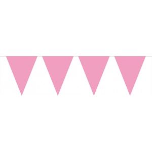 3x Vlaggenlijn baby roze 10 meter