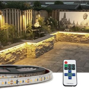 Led strip 4 meter Warm Wit voor buiten- Complete set