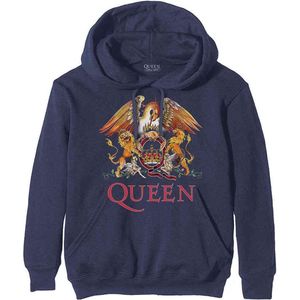Queen - Classic Crest Hoodie/trui - XL - Blauw