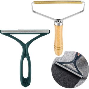 Pluisscheerapparaat 2-delige set draagbare pluisverwijderaar voor dierhaar - kattenhaarverwijderaar - pluisborstel - kledingborstel - sweater - geweven jas - tapijt - brei
