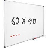 Whiteboard 60x90 cm - Magnetisch - Magneetbord / Memobord / Planbord / Schoolbord