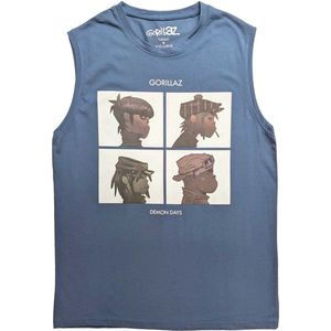 Gorillaz - Demon Days Tanktop - L - Blauw