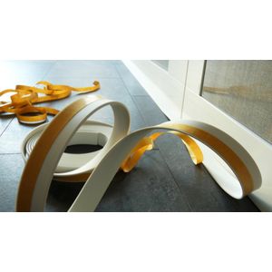Flexibele Plakplint - 10 meter - Wit (RAL9010)
