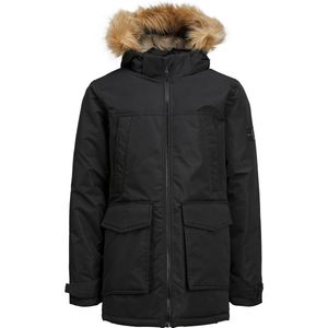 Jack & Jones Junior Jas Jjecraft Parka Sn Jnr 12212522 Black Mannen Maat - 116