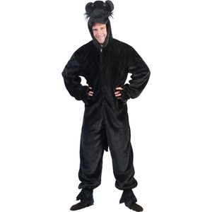 Pierros - Black Panther Kostuum - Zwarte Panter - Man - Zwart - Maat 48-50 - Carnavalskleding - Verkleedkleding