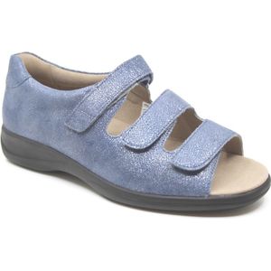 Solidus -Dames - blauw - sandalen - maat 38