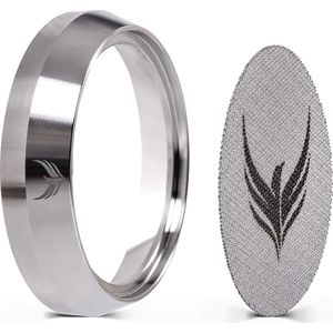 Doseertrechter en Puck Screen Set voor 54mm Portafilters - Perfecte Espresso Bereiding