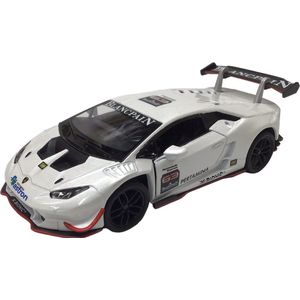 Kinsmart Schaalmodel Lamborghini Huracan 1:36 Pull-back Wit