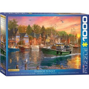 Eurographics puzzel Dominic Davidson - Harbor Sunset 1000 stukjes