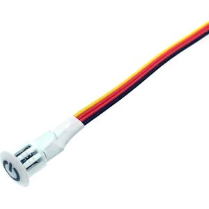 ProRide Schakelaar met Aanraaksensor 10mm - Dimfunctie - 5-24V/2.5A - Wit