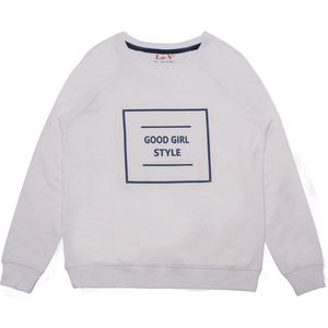 La V Good girl style sweatshirt creme 116-122