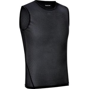 GripGrab - Ultralight Mesh Mouwloos Base Layer Zomer Fiets Ondershirt Polygiene Zweethemd - Zwart - Heren - Maat M