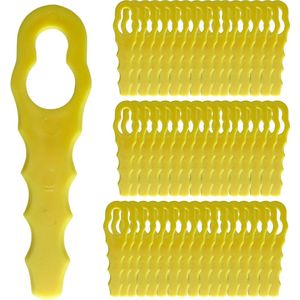 Reservemes RAC155 RAC157 RAC158 geschikt voor Ryobi Edge cutter dubbele kop Gekartelde messen - Pak van 50