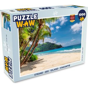 Puzzel Strand - Zee - Eiland - Vakantie - Legpuzzel - Puzzel 1000 stukjes volwassenen