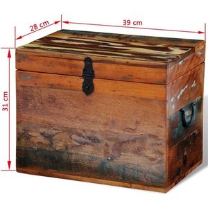 Opbergbox hout  39 x 28 x 31 cm / Opbergkist / opbergbank / opberg box / voorraad box / voorraad kist