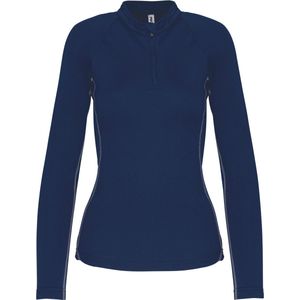 PROACT® Sport Top ¼ Zip met lange mouwen voor dames PA336 - Sporty Navy - S