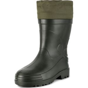 Ladeheid Heren Regenlaarzen - Thermo Rubber Laarzen Warm met Manchet Voering - EVA - LA-LMG-892-Wader - Grün - 46