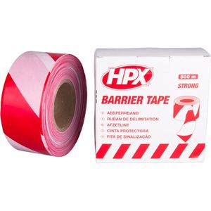 HPX Afzetlint 50 mm x 100 mtr Wit/Rood | Rood/wit