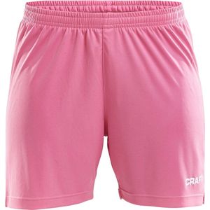 Craft Squad Short Solid dames  Sportbroek - Maat XL  - Vrouwen - roze/wit