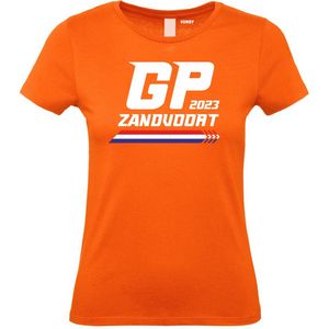 Dames T-shirt Pijl GP Zandvoort 2023 | Formule 1 fan | Max Verstappen / Red Bull racing supporter | Oranje dames | maat XS