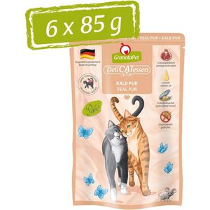 Kattenvoer met Kalf - Graanvrij en Suikervrij Natte Voeding voor Gezonde Katten