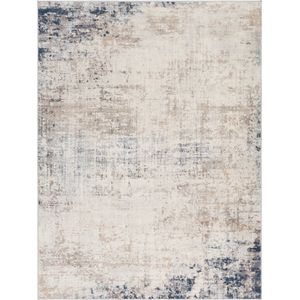 SURYA Vloerkleed - Woonkamer, Slaapkamer - Modern Abstract Tapijt ALIX - Grijs/Blauw - 120x170 cm