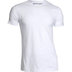 Garage 103 - Regular Fit 2-pack T-shirt ronde hals korte mouw wit L 100% katoen