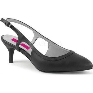 Pleaser Pink Label - KITTEN-02 Pumps - Paaldans schoenen - 39 Shoes - Zwart