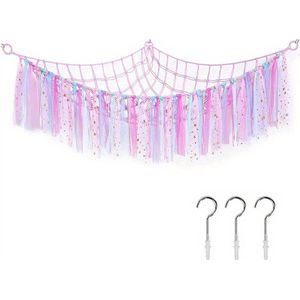 Bovista Knuffel Net - Hangmat - Speelgoed - Opbergsysteem - Hangmat Voor Knuffels - Organizer - Roze
