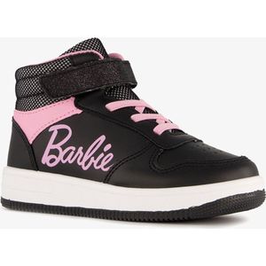 Barbie hoge meisjes sneakers zwart roze - Maat 27