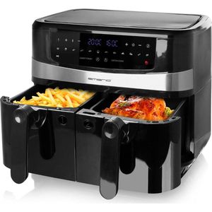 Emerio AF-126672 - 9L Vrijstaand 2400W - Heteluchtfriteuse - Dubbele Airfryer