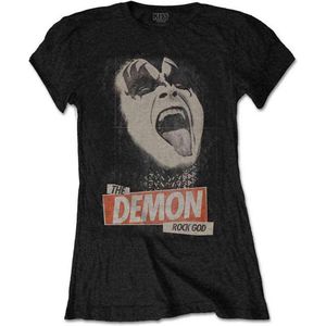 Kiss - The Demon Rock Dames T-shirt - M - Zwart