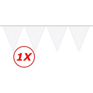 Witte Slingers Vlaggenlijn Verjaardag Versiering Wit Feest Versiering Witte 2024 Versiering Bruiloft - 10 Meter