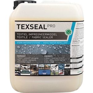 Waterafstotende spray schoenen - Impregneerspray - Waterafstotende spray - Impregneerspray meubelstof - Impregneerspray - Impregneerspray textiel - Impregneermiddel bank - Textile protector spray - Texseal Pro 5L (30m2)