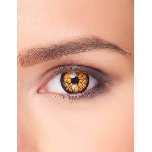 ZOELIBAT - Oranje monster contactlenzen voor volwassenen