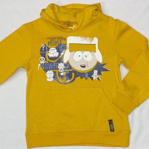 Southpark hoodie geel-Maat 182
