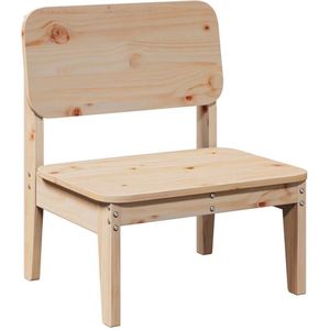 The Living Store Tuinstoel 60x52,5x72 cm massief grenenhout - Houten Tuinstoel - Tuinset - Buitenstedelijkheid - Relaxen Buiten - Tuinbank