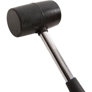 Rubberen Hamer Belta zwart haringhamer rubber met metalen handvat 25 cm x 72 cm zwart - duurzaam - professioneel