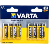 Varta Superlife R06 Aa Batterijen 8 Stuks