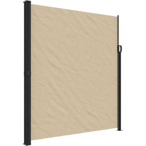 vidaXL - Windscherm - uittrekbaar - 220x500 - cm - beige