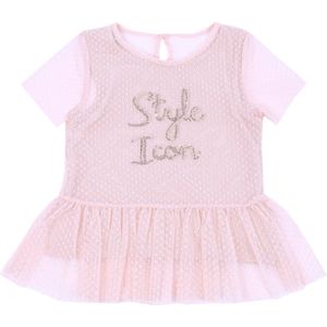 Roze mesh tuniek voor babymeisje