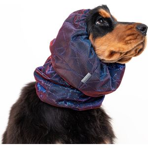 Show Tech - Snood Luxe Galaxy Spaniël Purple - oorbeschermer voor medium honden