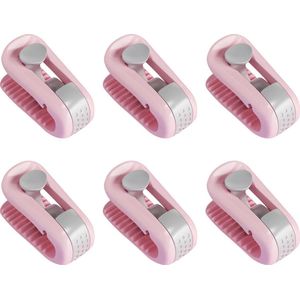 YONO Dekbedclips met Opbergbox – Klemmen – Knijpers – Dekbed Clips 6 Stuks – Roze