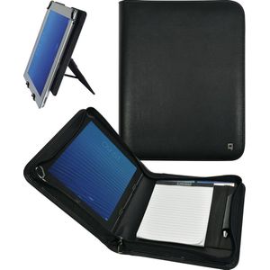 DESQ-Conferentiemap-met-kladblok-en-tabletstandaard-A5-zwart
