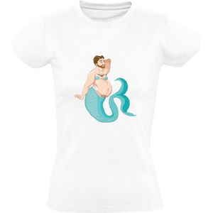Dikke zeemeerman Dames T-shirt | zee | meerman | dik | man | vis